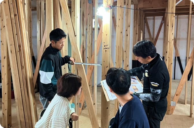 現場確認と打ち合わせ